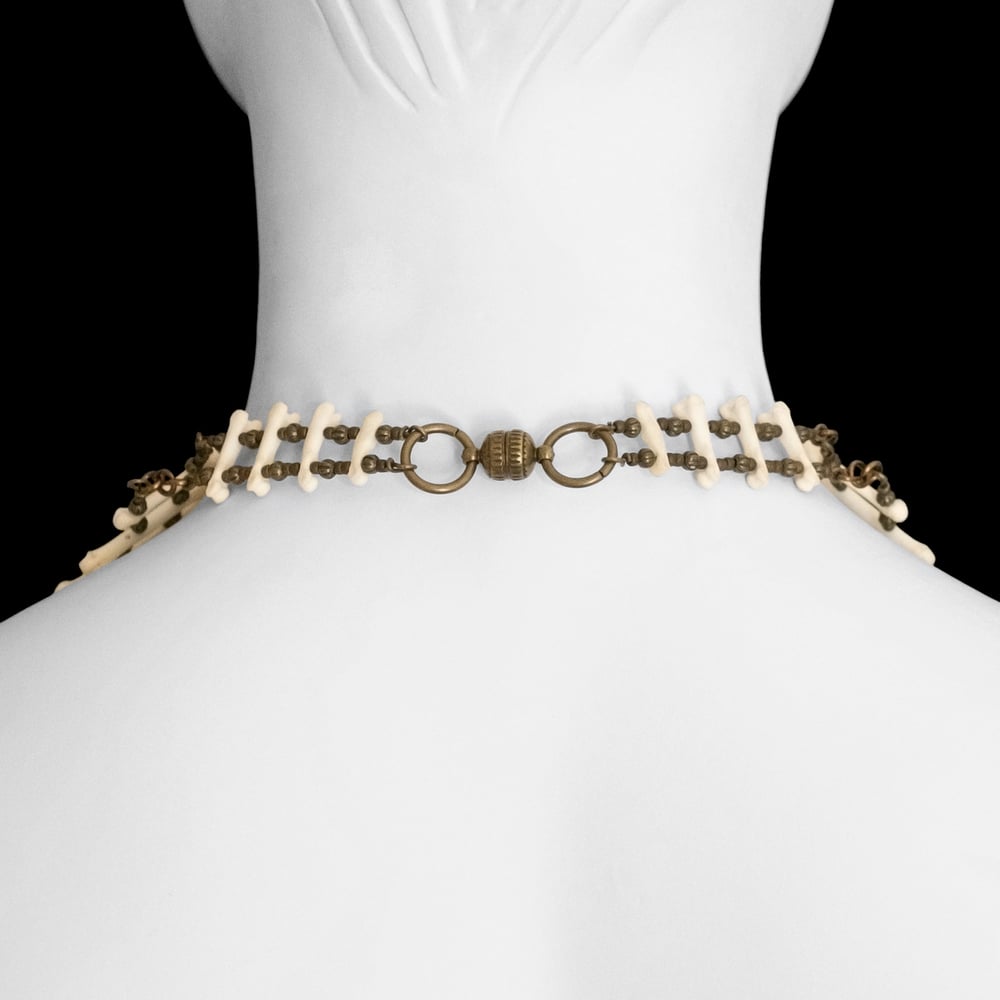 Image of "Xa Mai" Muskrat, Raccoon & Rabbit Bone Necklace
