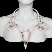 Image 1 of "Kalkon" Turkey & Chicken Skull Necklace