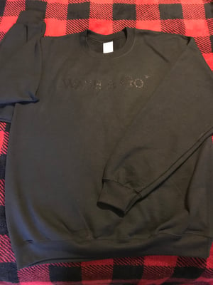 Image of WASH & GO.™️ Black Glitter Sweatshirt