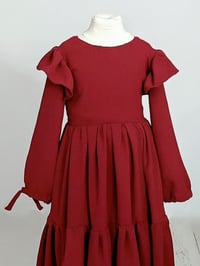 Image 2 of Girls photoshooting dress Suzie | size 116/122(EU) | 4-6 years | burgundy 