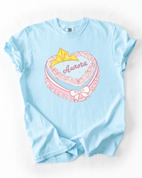 Image 2 of sleeping princess cake tee