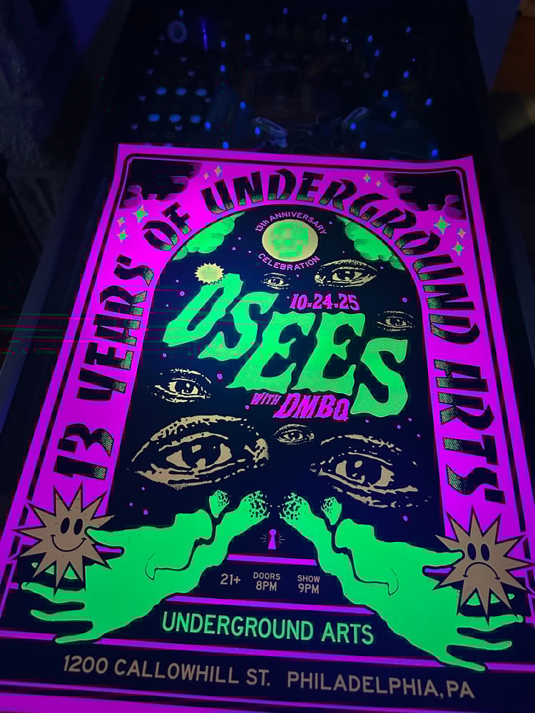 Osees - 10.24.25 - 18x24 poster | pinkbikeralph