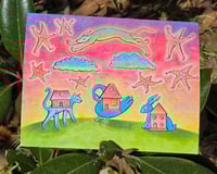 Image 1 of House Animals Print