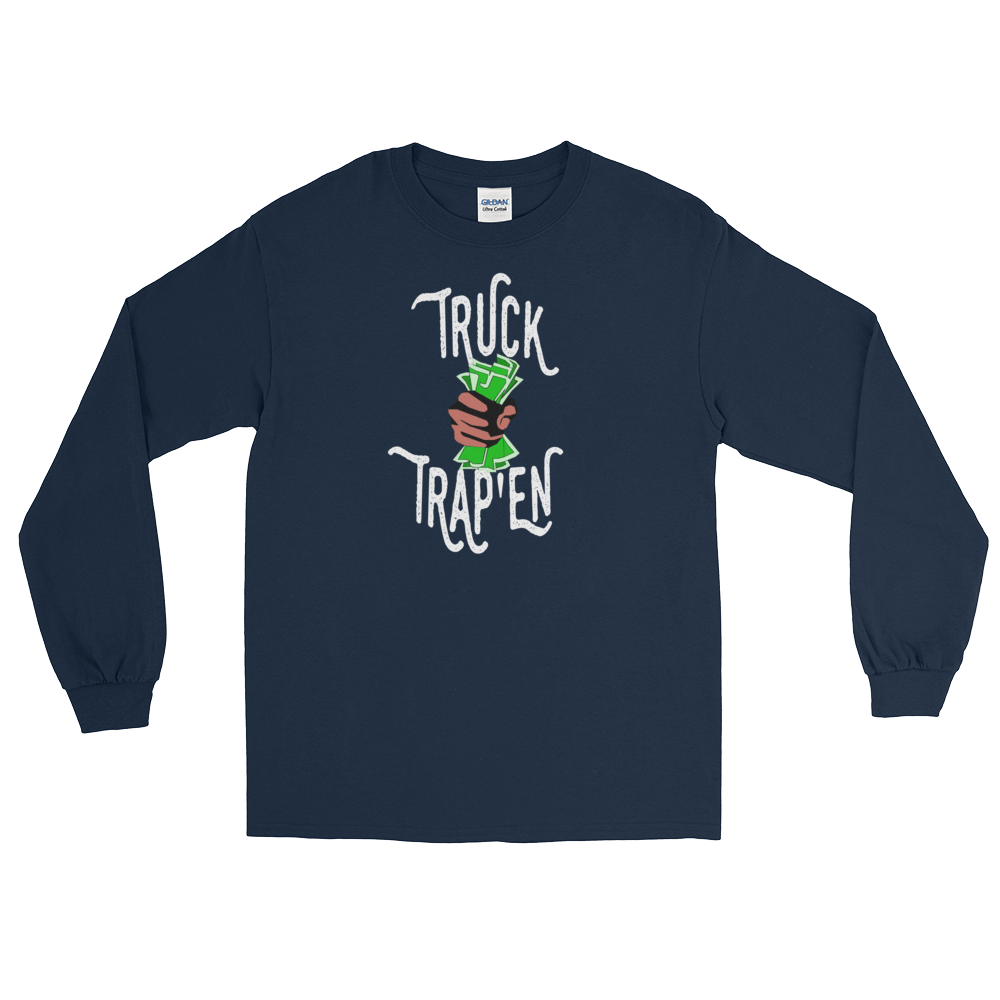 Image of Truck Trap'en Long Sleeve - Navy Blue