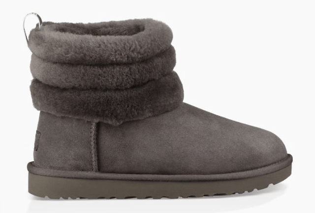 classic mini fluffy quilted ugg boot