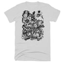 Image of TROPICALIA DELUXE TEE SILVER / BLACK