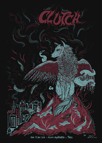 Image 1 of CLUTCH gig poster (Paris 2018)