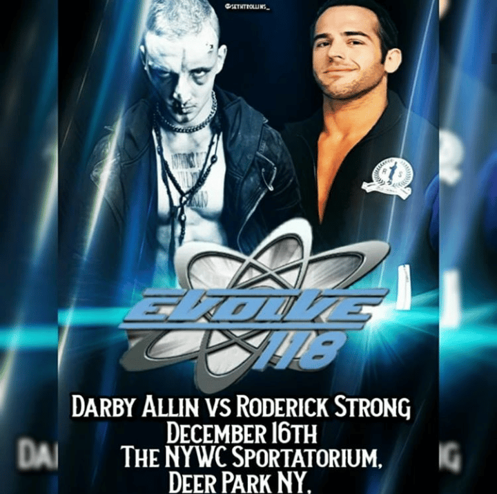 Image of Evolve 118 Darby Allin vs Roderick Strong Custom Poster