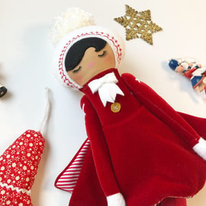 Image of Red Classic Holiday Doll #1 