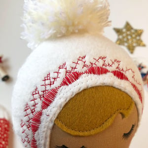 Image of Red Velvet Classic Holiday Doll #2