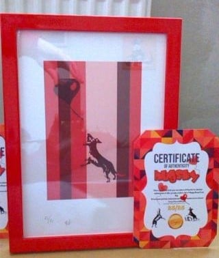 Image of Hugsky-The Balloon Dog Pop-Art Limited Edition print