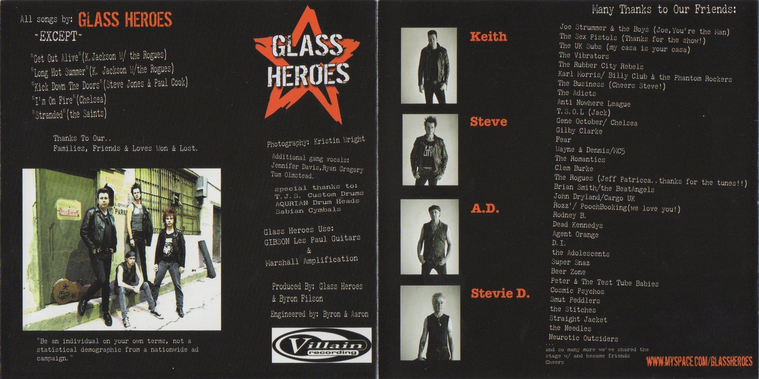 Image of Glass Heroes CD