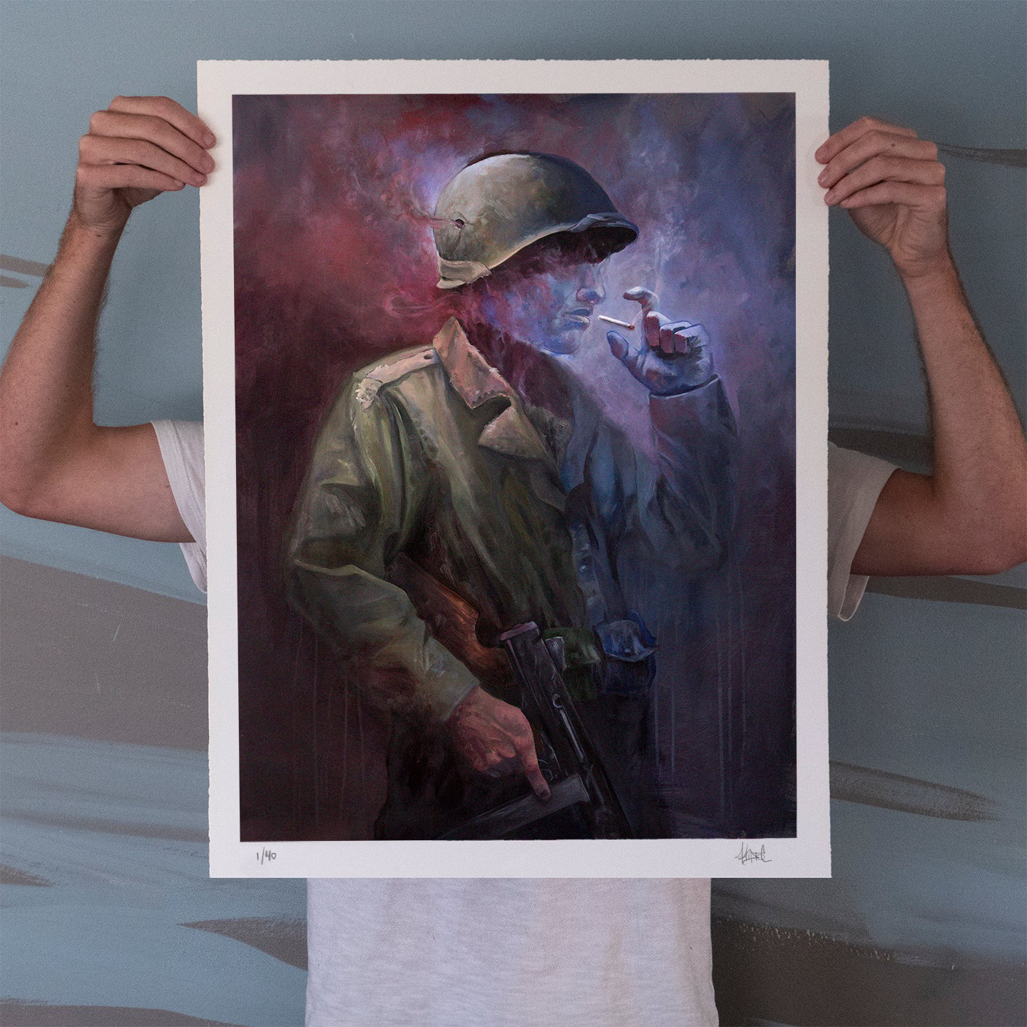 Image of "The Last Smoke" Limited Edition Print