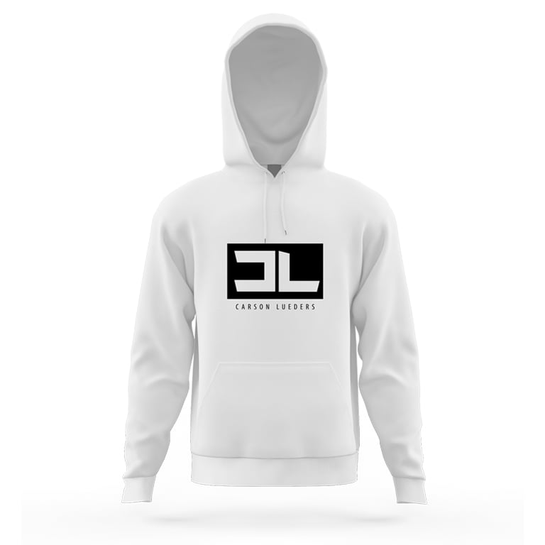 Image of White CL Logo Hoodie