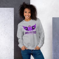 Image 1 of BOSSFITTED Purple Logo Unisex Sweatshirt