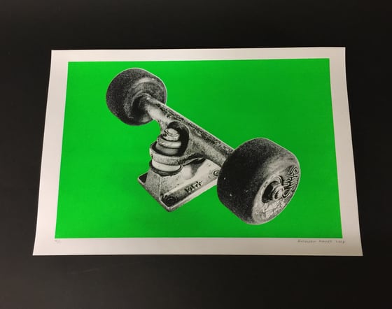 Image of My Ace Trucks - Silk Screen Print, Green 4/11