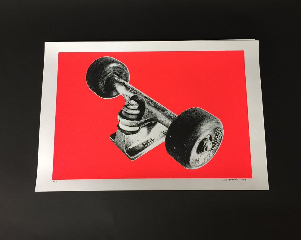 Image of MY ACE TRUCKS - SILK SCREEN PRINT, Bright Red 7/15