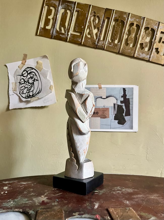 FEMALE ABSTRACT FIGURE SCULPTURE