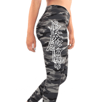 Image 1 of GALDEM CAMO LEGGINGS RED/GREY/WOODLAND CAMO