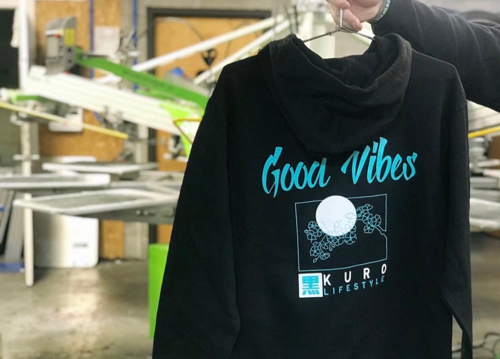 Image of GOOD VIBES V2 Kuro Lifestyle Hoodie