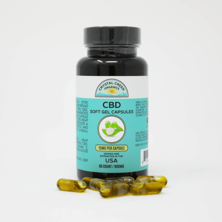 Image of Crystal Creek CBD Gelcaps & chewable 