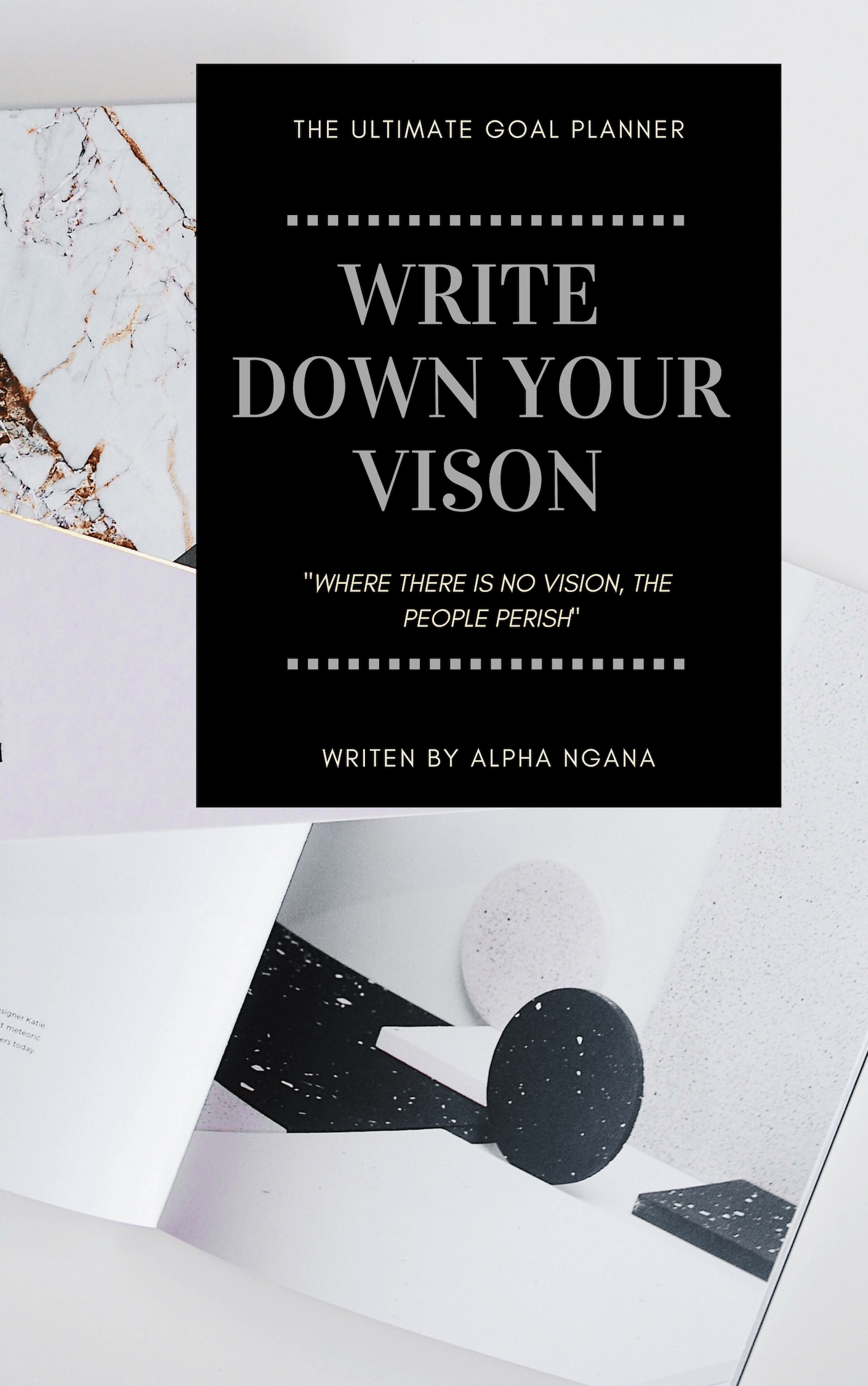 Image of Write your Vision Down Goal Planner