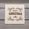 Merry Christmas Coaster Drinks Mat