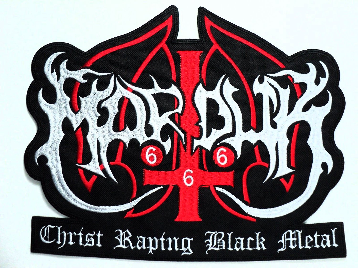 Image of Marduk Christ Raping Black Metal Back Patch