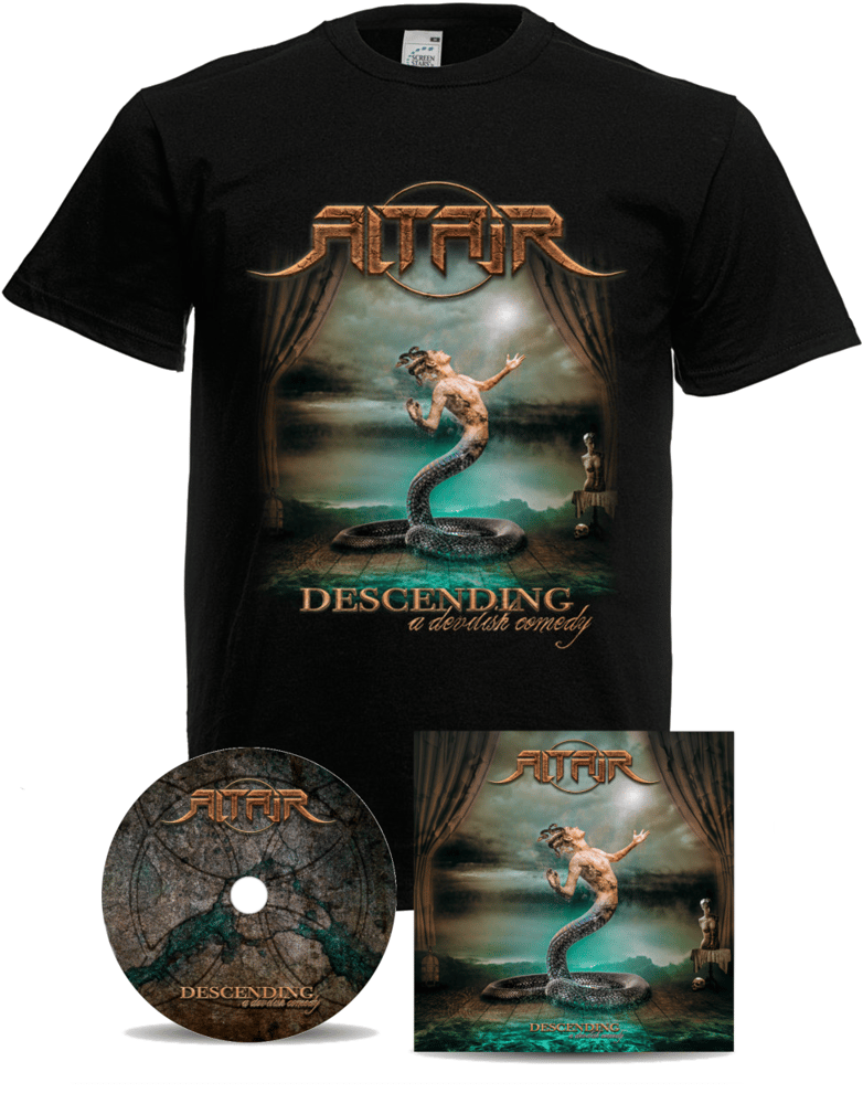 Image of Altair "Descending" Album/T-shirt Boundle + Surprise Gift