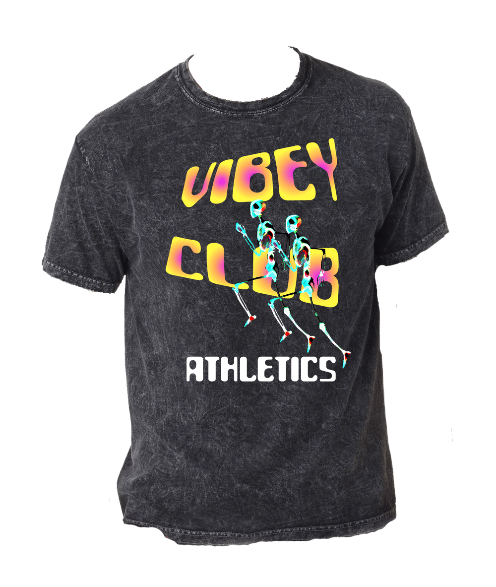 Image of Vibey Club "wear this when you run" mineral wash Tee