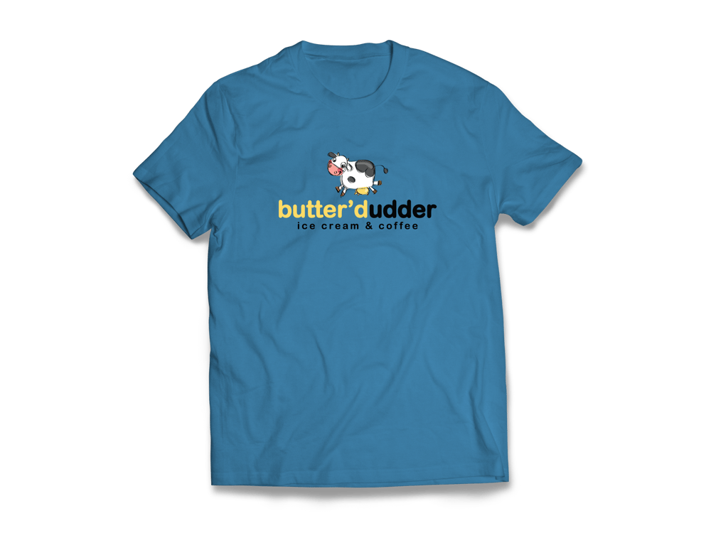 Image of Butter'd Udder T-Shirt (Blue)