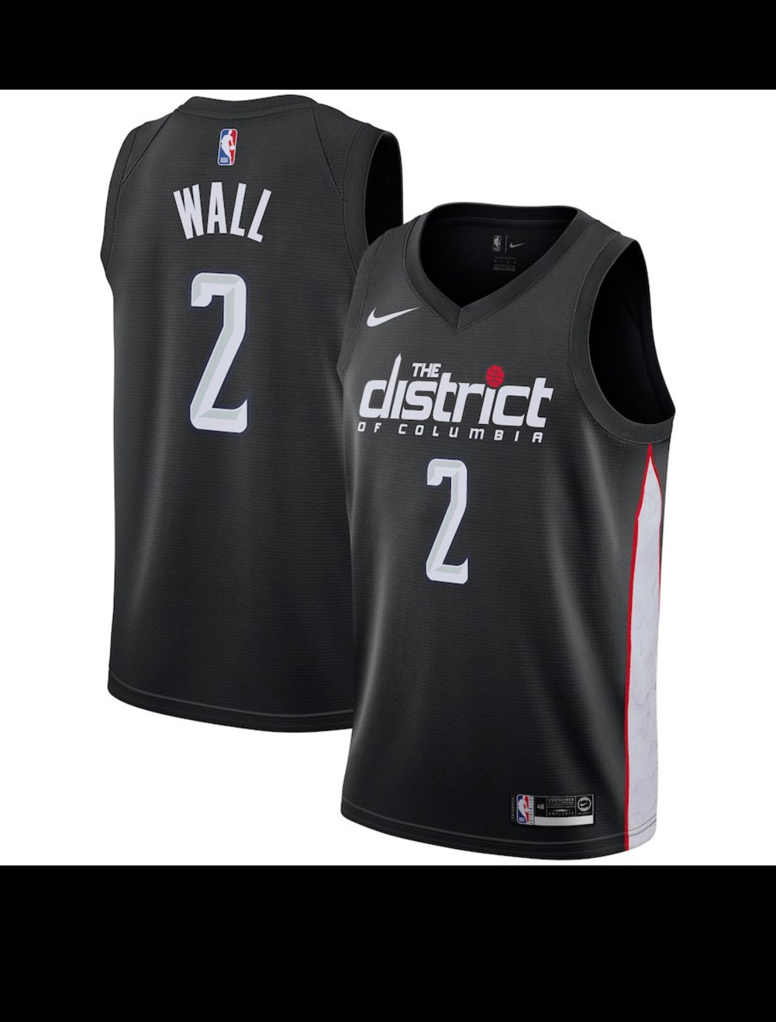 wizards white district jersey