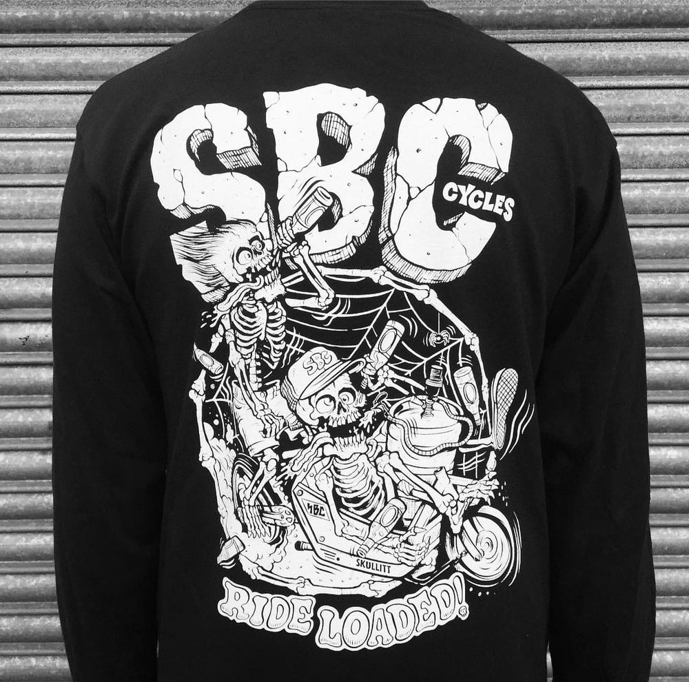Image of SBC x Burrito Breath - Boneheads Black Longsleeve