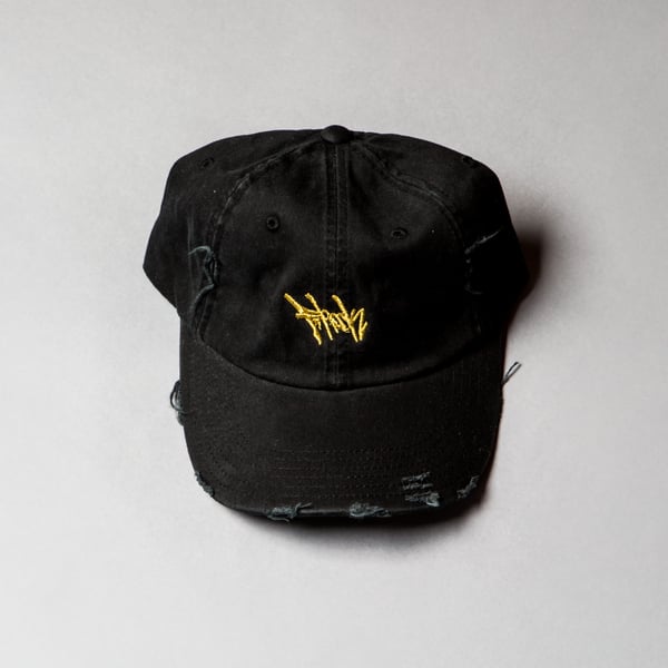 Image of F-Rock Hand Tag Dad Hats (Distressed)