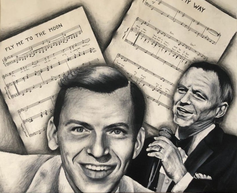 Image of ORIGINAL Frank Sinatra Drawing
