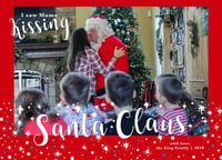 Image 1 of Mama Kissing Santa Claus Christmas Cards