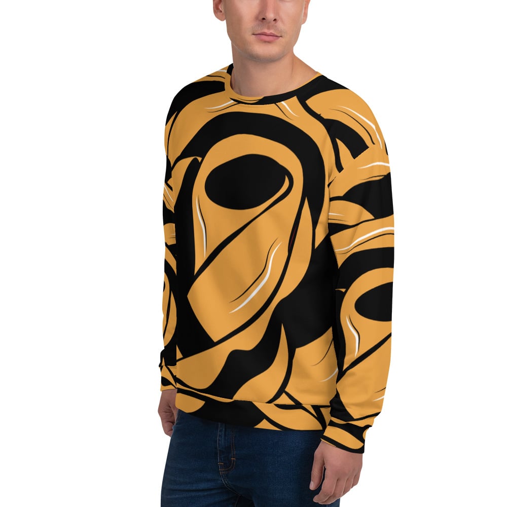 Image of "ROSE DRIP" ALL OVER PRINT CREWNECK SWEATSHIRT