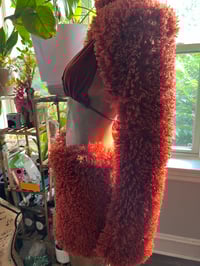 Image 2 of “Zina” 3 pc Burnt Orange Furry Set 