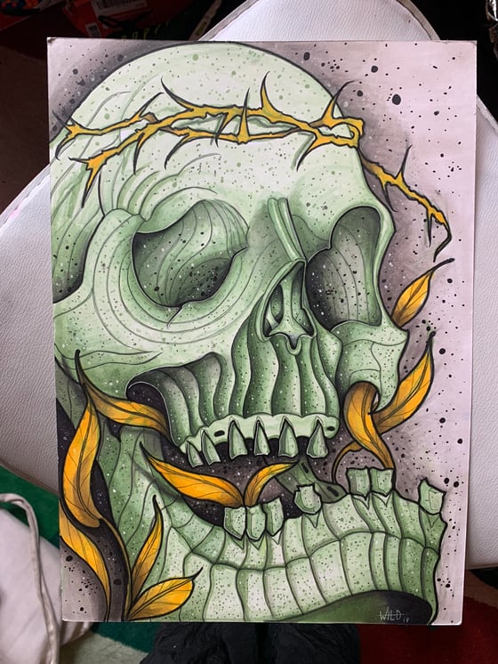 Image of green skull 