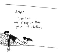 'laundry' postcard print