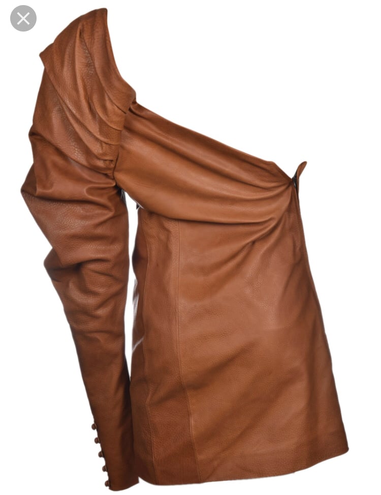 SAINT LAURENT LEATHER DRESS | Trunk Show Designer Consignment SAINT LAURENT LEATHER DRESS | Trunk Show Designer Consignment