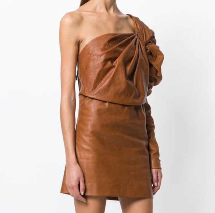 SAINT LAURENT LEATHER DRESS | Trunk Show Designer Consignment SAINT LAURENT LEATHER DRESS | Trunk Show Designer Consignment