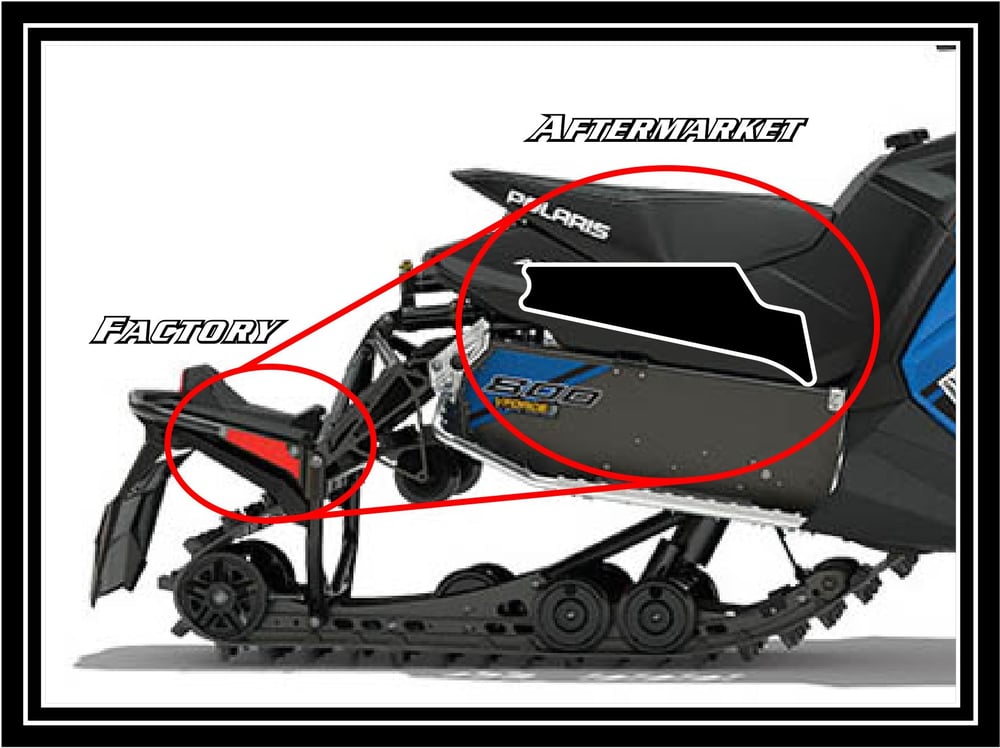 Image of REAR POLARIS BLACK REFLECTORS