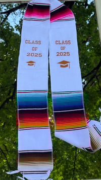 white Class of 2025 Stole