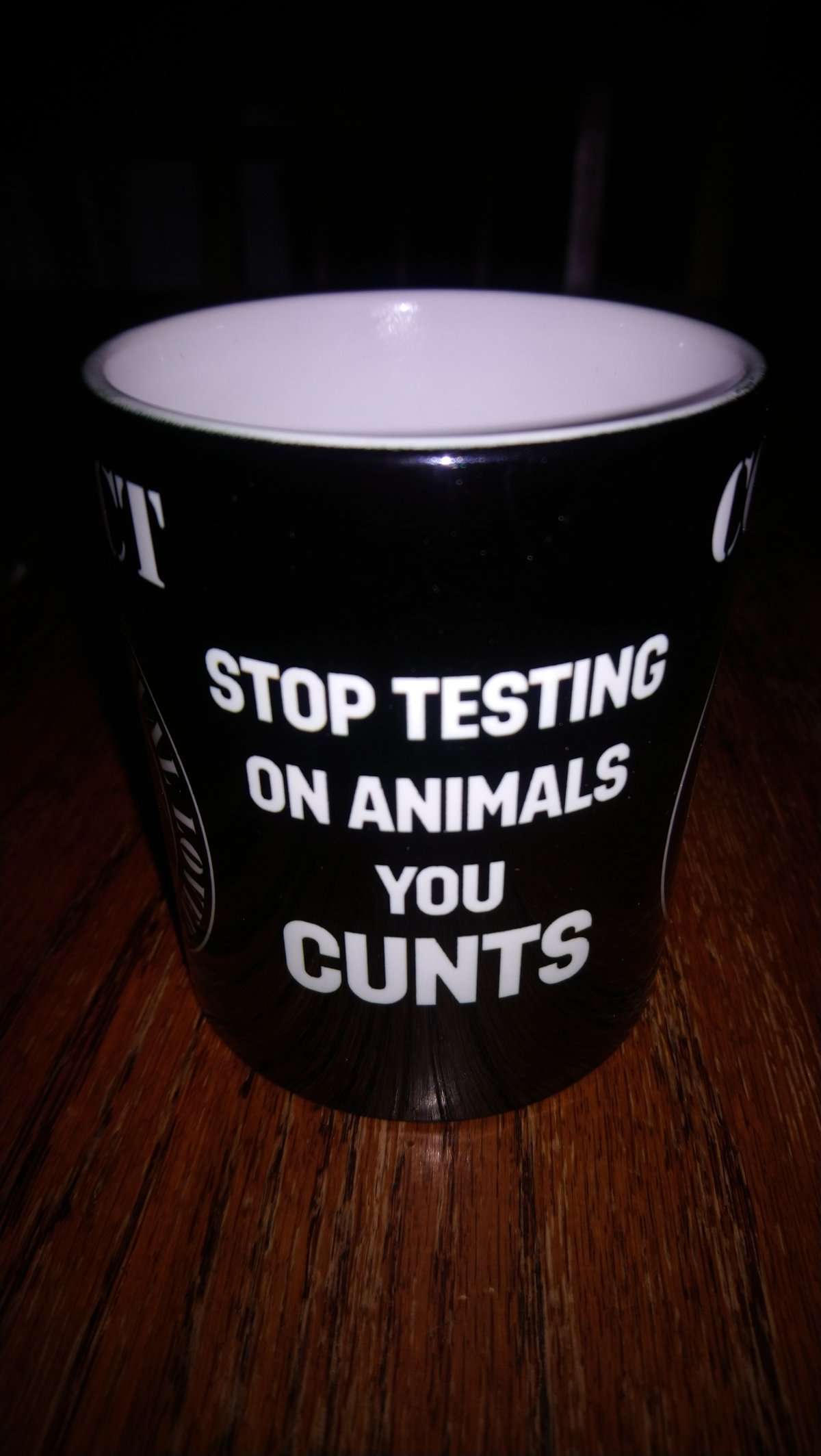 Image of CONFLICT To a Nation of Animal Lovers Mug