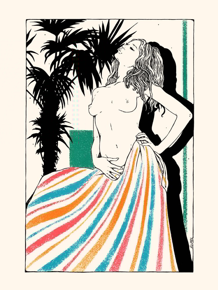 Image of " Le Bain de Soleil " / 30x40 cm
