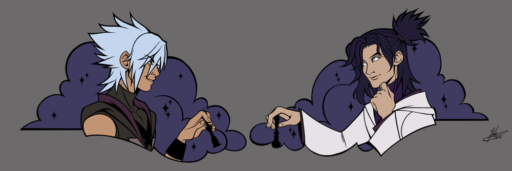 Image of Young Master Xehanort and Young Master Eraqus Enamel Pin Set PREORDER