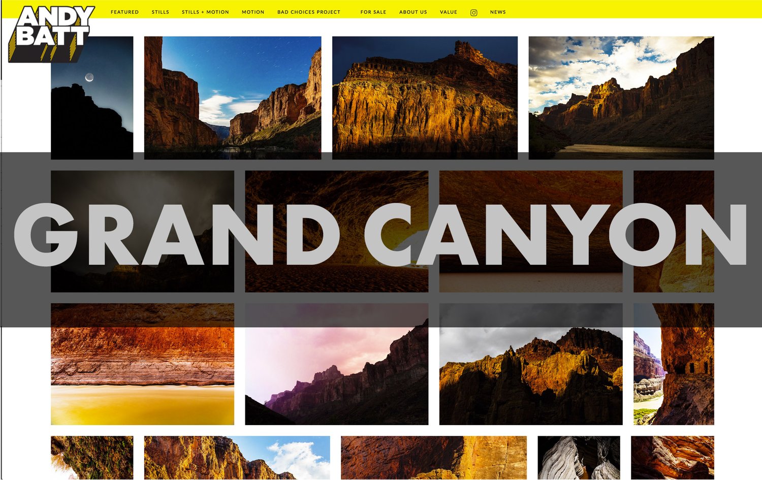 Image of 16" x 20" Grand Canyon, Antelope Canyon & Waterhole Canyon—Archival Inkjet Print