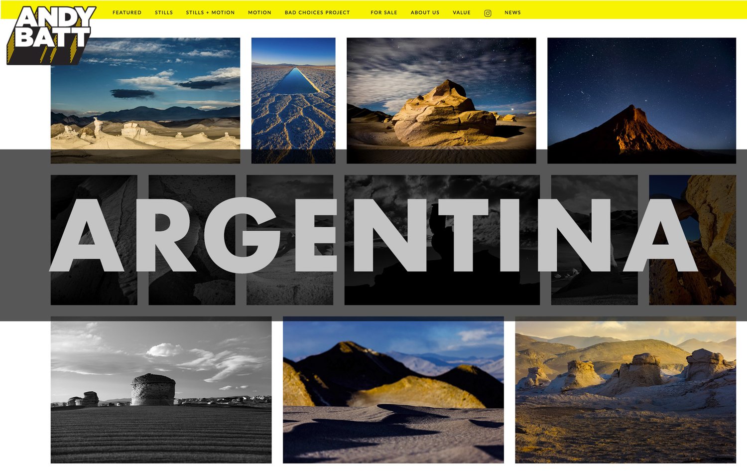 Image of 30" x 40" Argentinean Desert Landscapes—Archival Inkjet Print