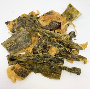 FOR PETS - FISH SKIN TREATS 6x200g - Dried Atlantic Catfish Skins for Dogs